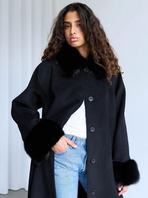 SAKO COAT - BLACK