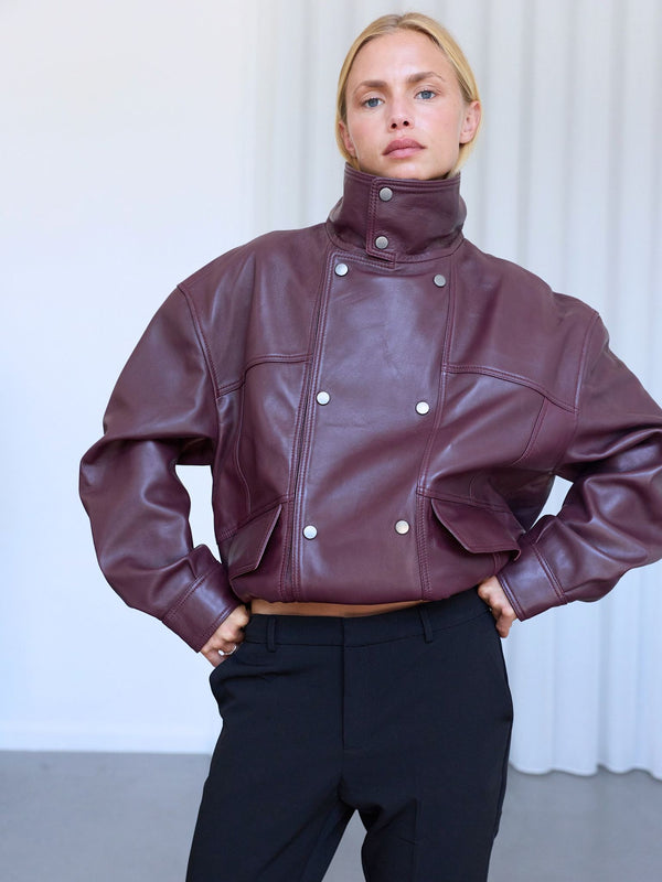 INDIE JACKET - DARK BURGUNDY
