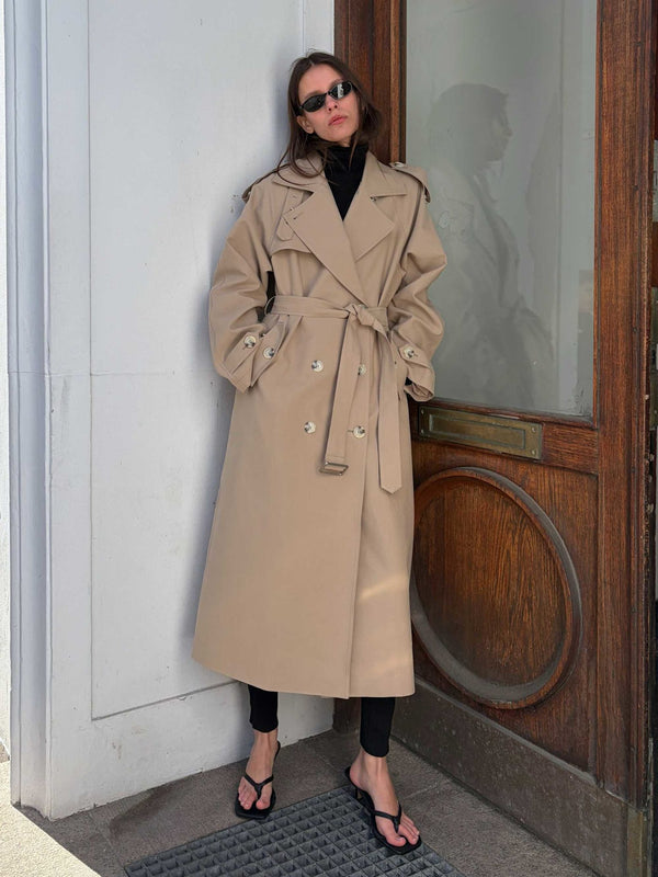 HEATHER TRENCHKAPPA - BEIGE