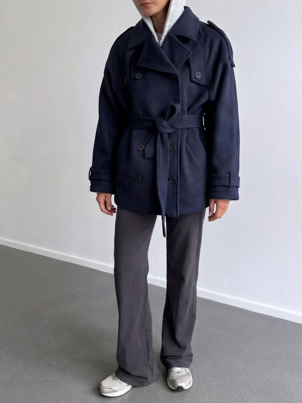 BEA WOOL JACKET - NAVY