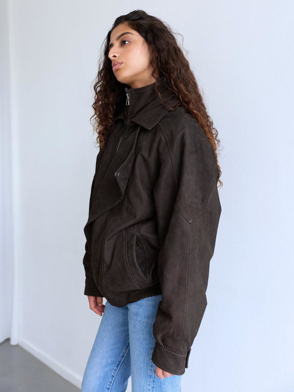 PARKER JACKET - BROWN NUBUCK