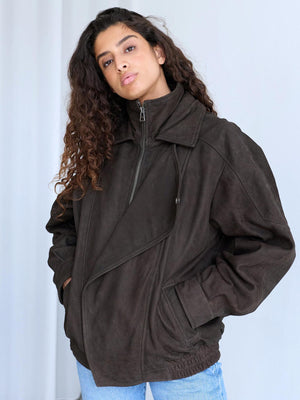 PARKER JACKET - BROWN NUBUCK
