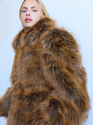 RUMI JACKET - BROWN
