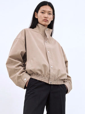 EZREN BOMBER JACKET - BEIGE