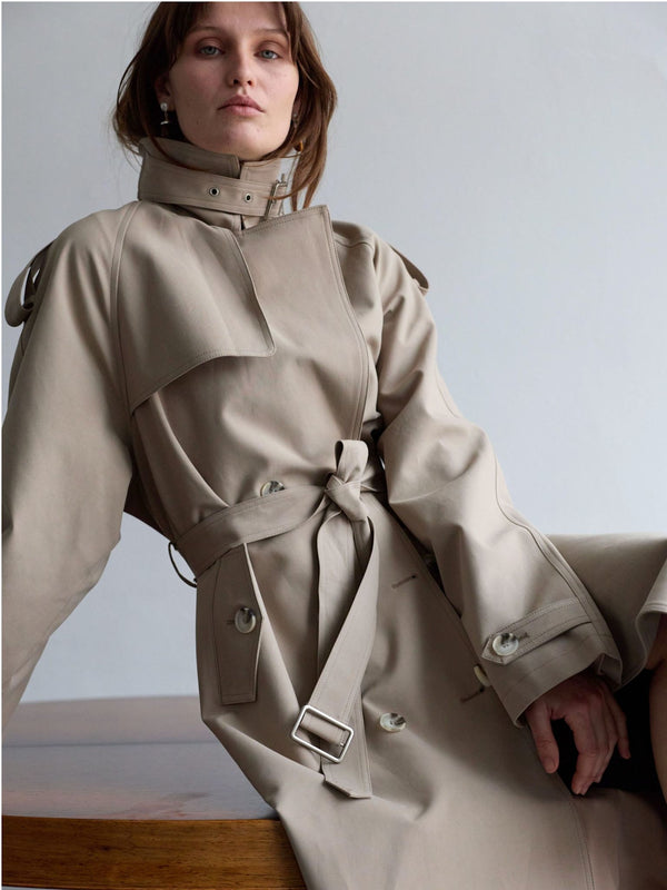 HEATHER TRENCHKAPPA - BEIGE