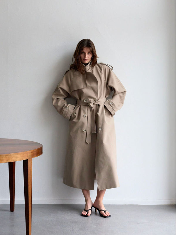 HEATHER TRENCHKAPPA - BEIGE