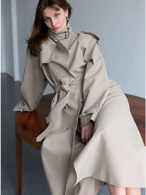 HEATHER TRENCHKAPPA - BEIGE