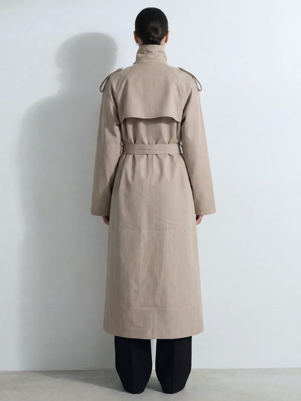 HEATHER TRENCHKAPPA - BEIGE