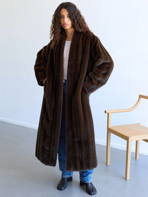 LEONA COAT - BROWN