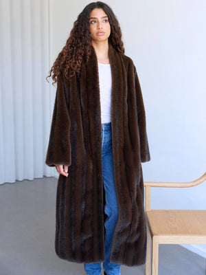 LEONA COAT - BROWN