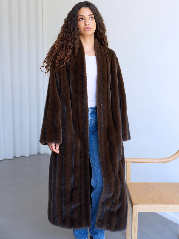 LEONA COAT - BROWN