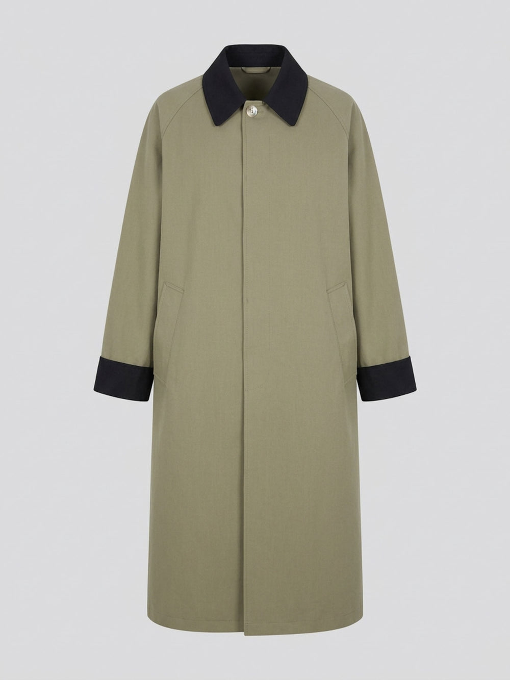 JOEL CANVAS COAT - ARMY/BLACK