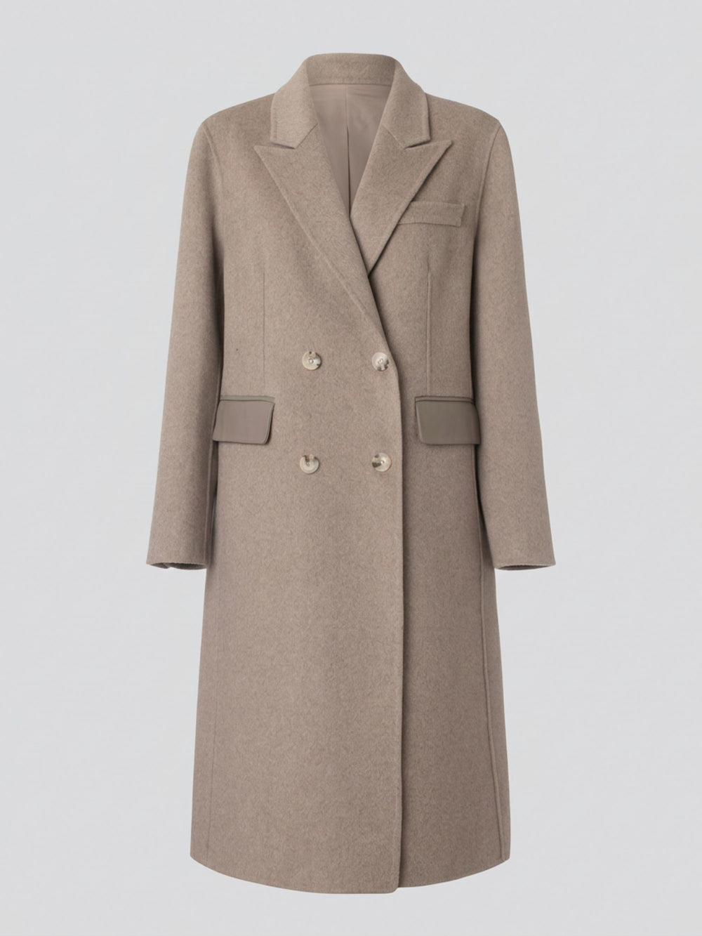 MILES WOOL COAT - BEIGE