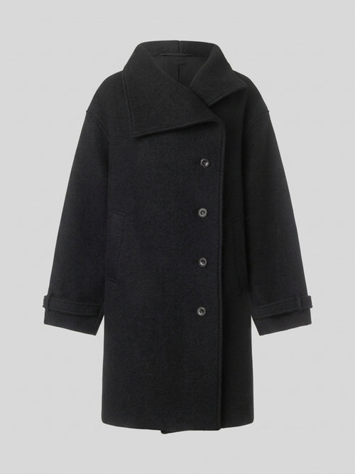 NOLA WOOL COAT - BLACK