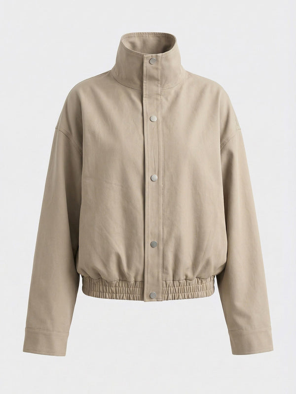 EZREN BOMBER JACKET - BEIGE
