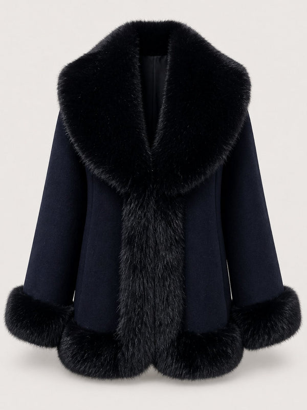 ASTRA CAPE JACKET - BLACK